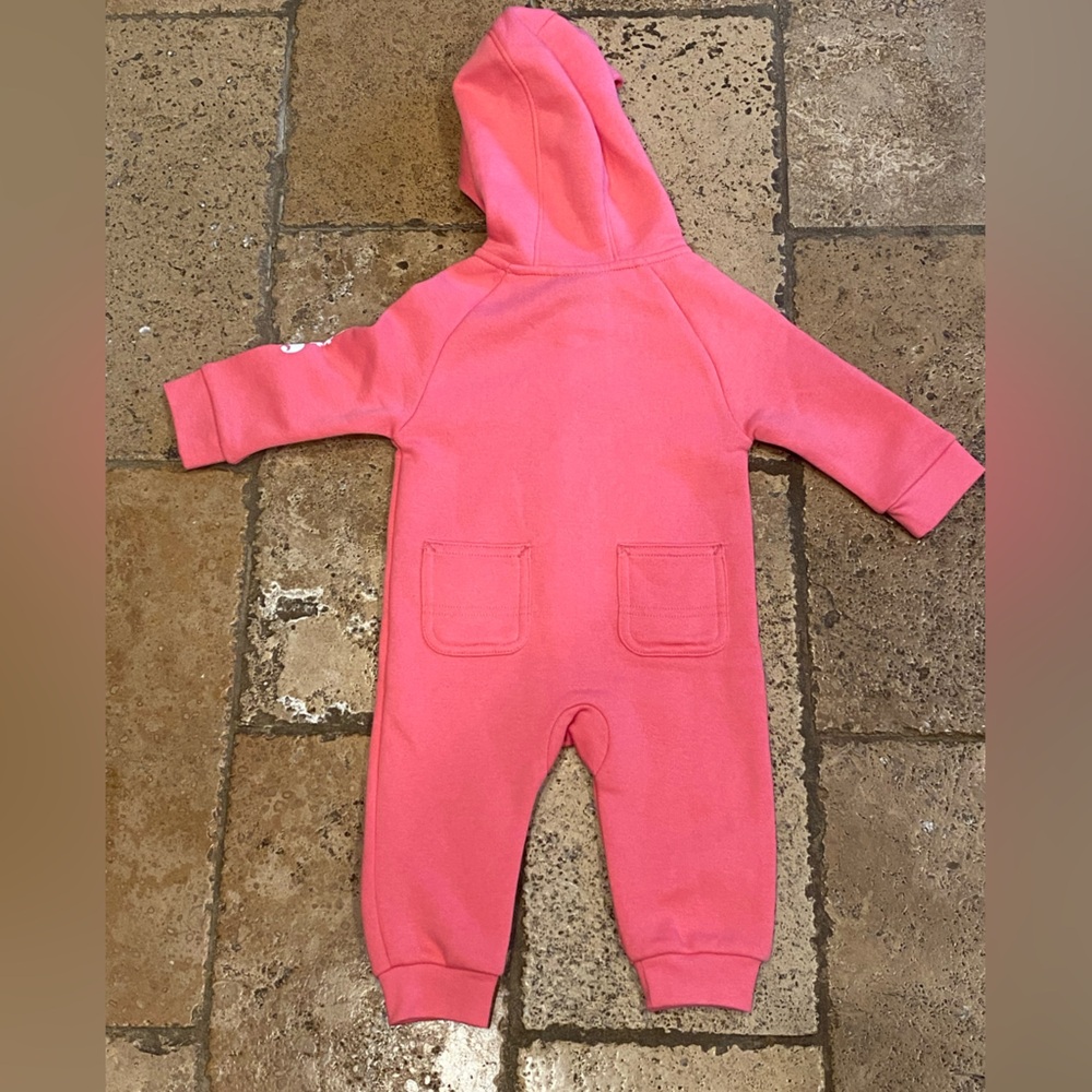 Carhartt Baby girl's Long-Sleeve Zip-Front Hooded Coverall 6 months NWT perfect - Picture 4 of 10